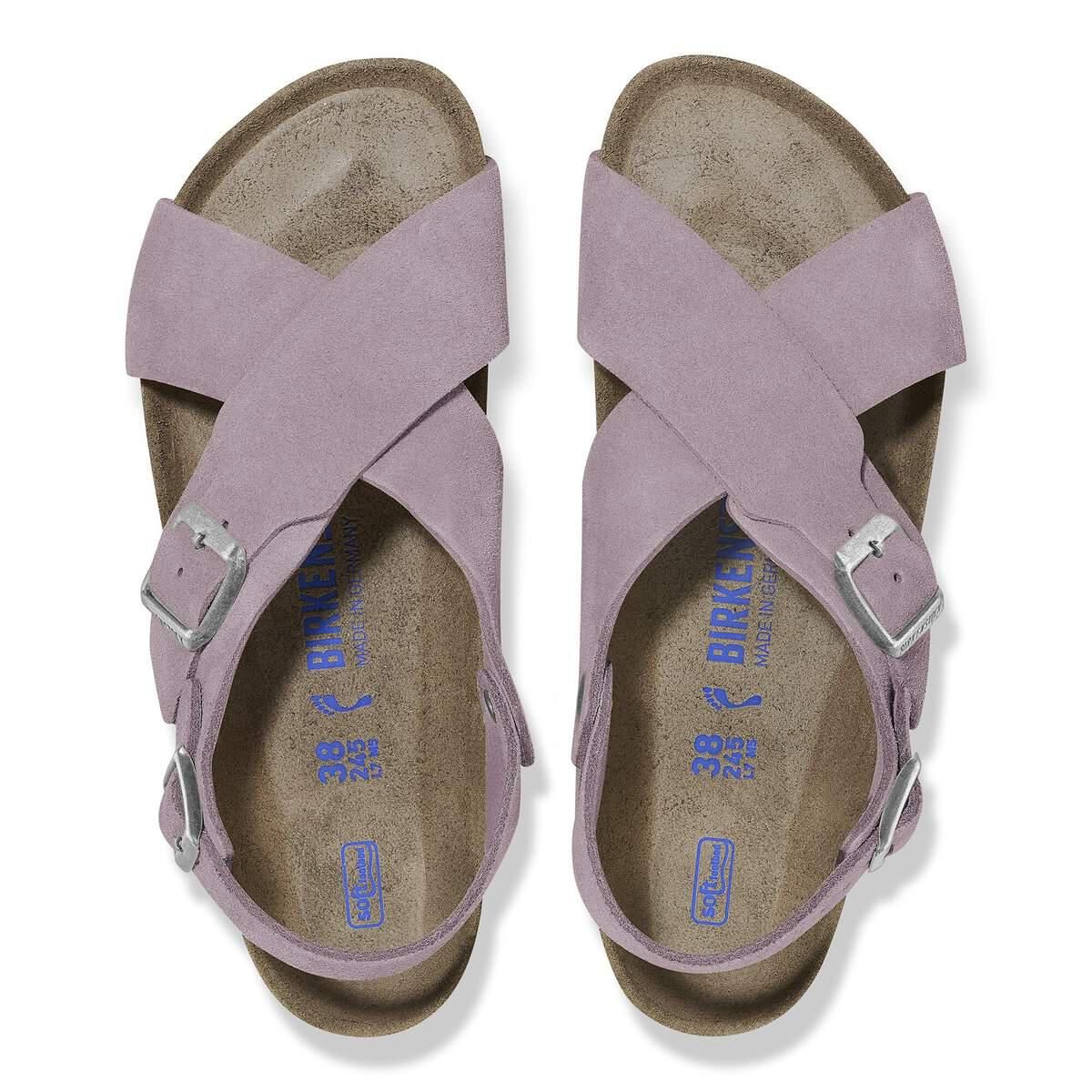 버켄스탁 소프트 풋베드 스웨이드 스트랩 샌들 1028821/1028860 FADED PURPLE - 상세 이미지 3