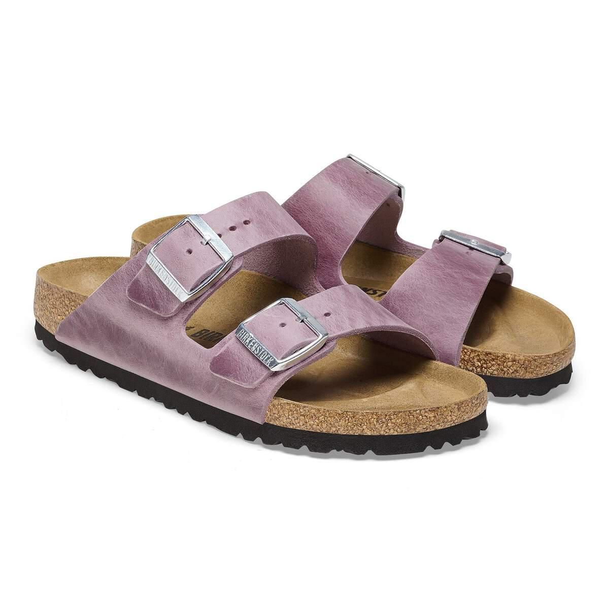버켄스탁 아리조나 왁시 가죽 투버클 샌들 1025460/1025490 LAVENDEL - 상세 이미지 4