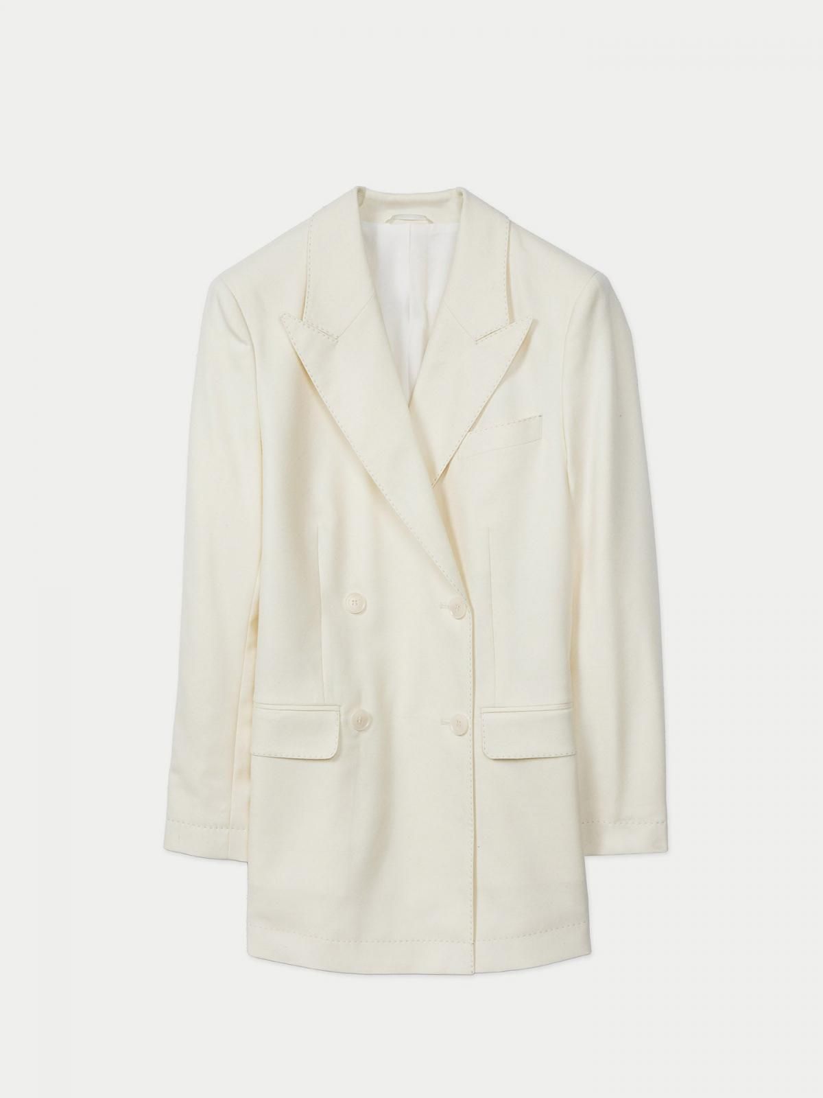 고비캐시미어 럭셔리 캐시미어 더블브레스트 블레이저 SW810346-0H-1S0000-003E OFF WHITE - 상품 이미지