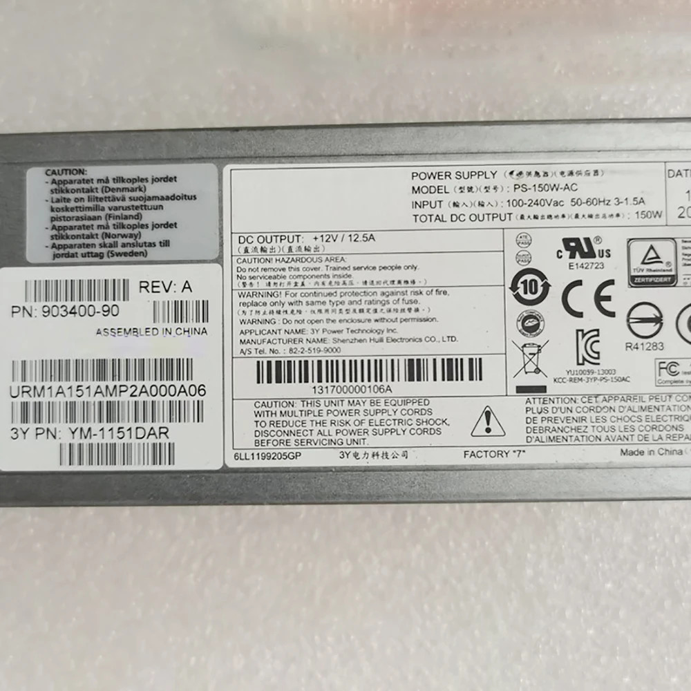 전원 모듈 PS-150W-AC YM-1151DAR 150W 903400 -90 이 하게 작동