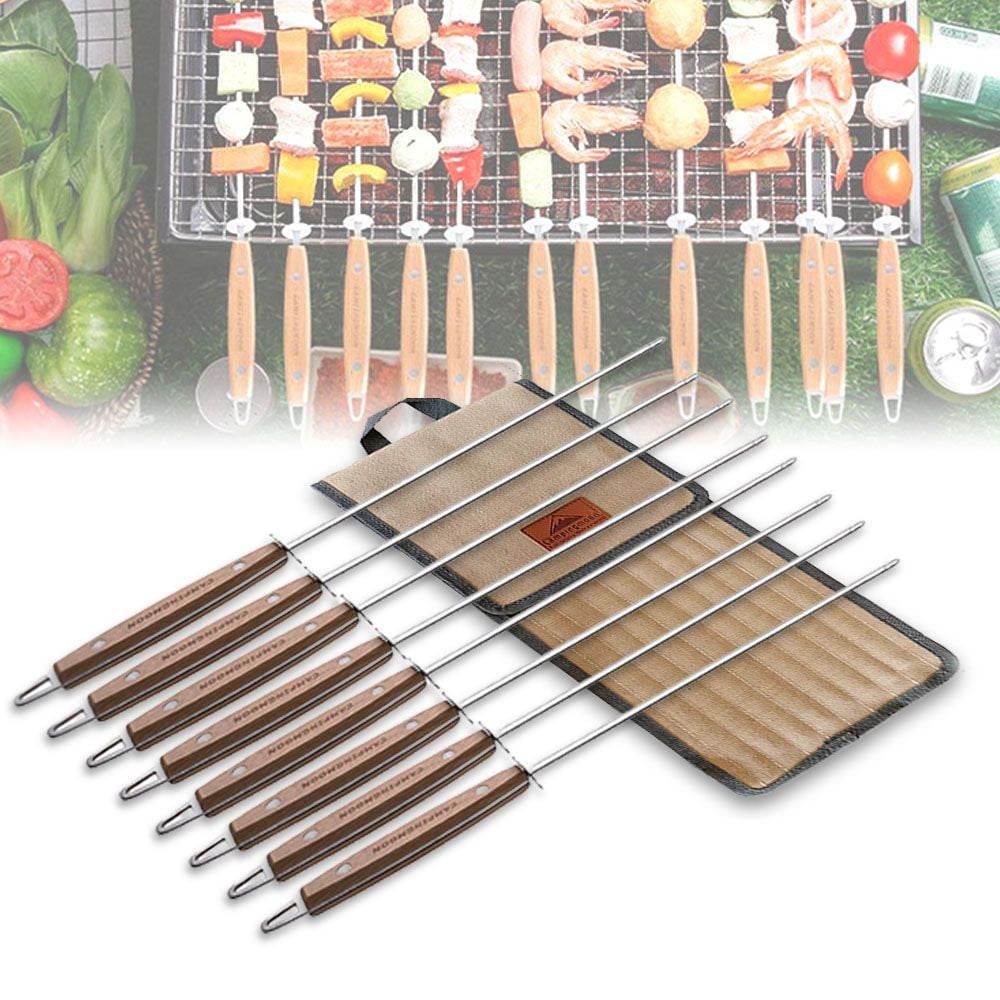 캠핑 바베큐 닭 소고기 숯불 꼬치구이 쇠꼬지 꼬챙이 - 상품 이미지