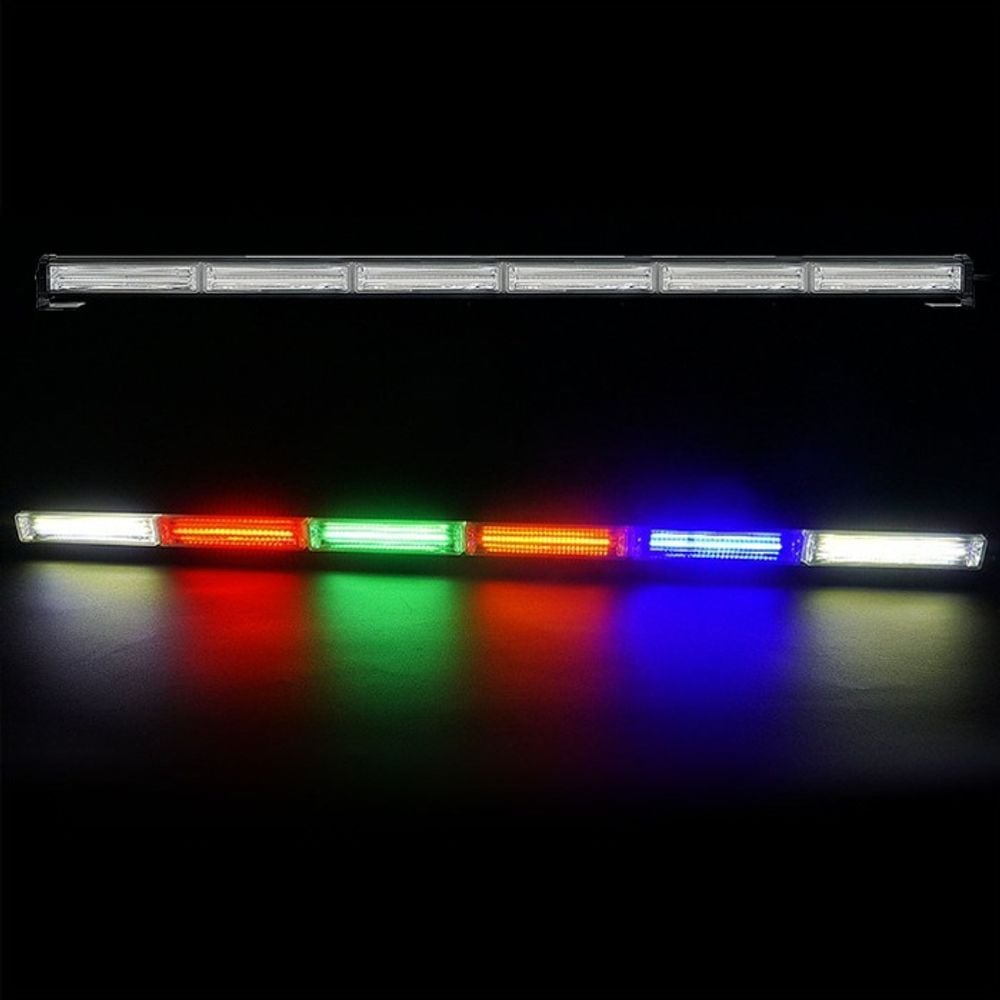 12V 24V 차량용 스위치 시거잭 모듈내장형 COB면발광 6구 LED바라이트 경광등 - 상품 이미지