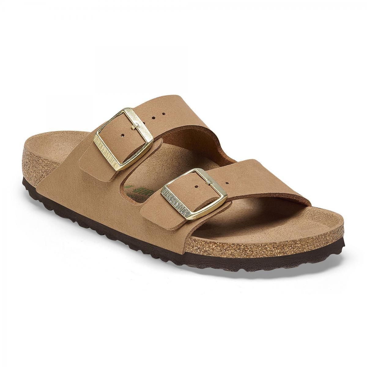 버켄스탁 비건 스트랩샌들 Arizona Synthetik 1023997/1024015 SOFT BIRKI VEGAN PECAN - 상세 이미지 2