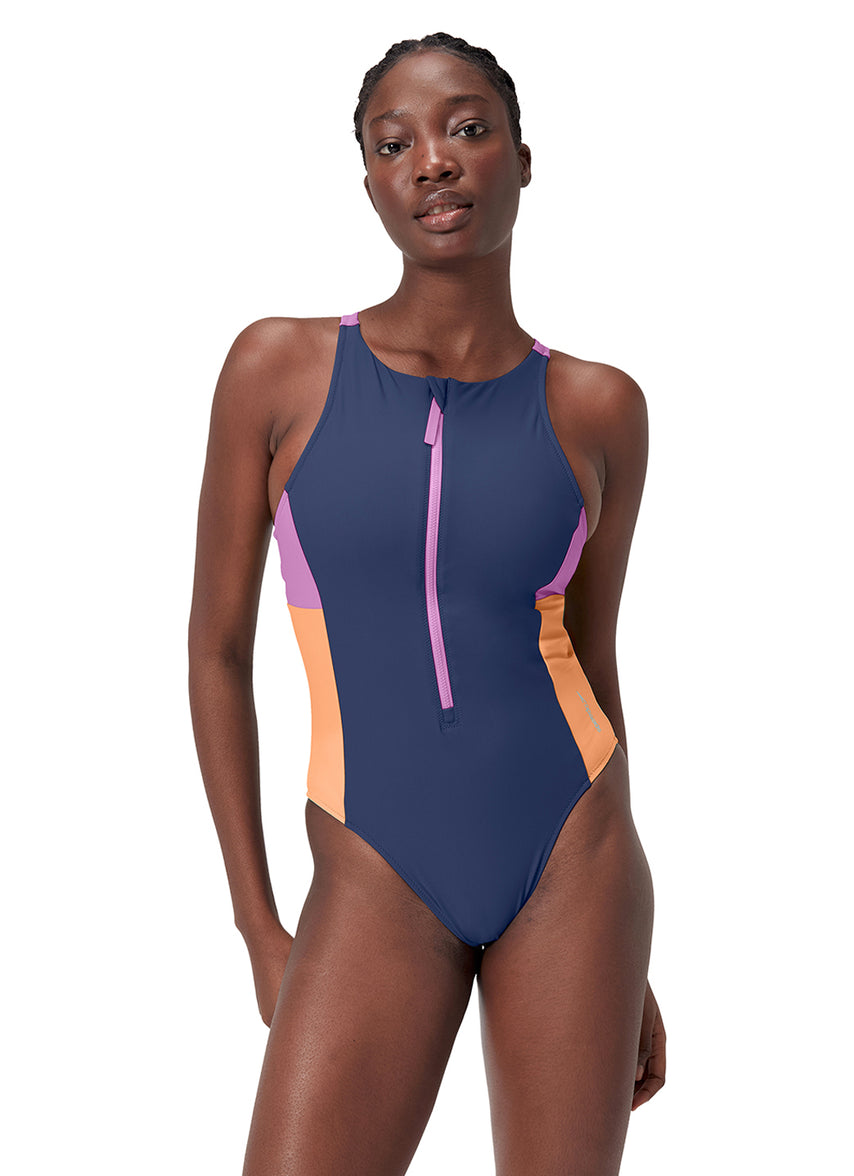 스피도 Colorblock Zip Front One Piece - 상세 이미지 2