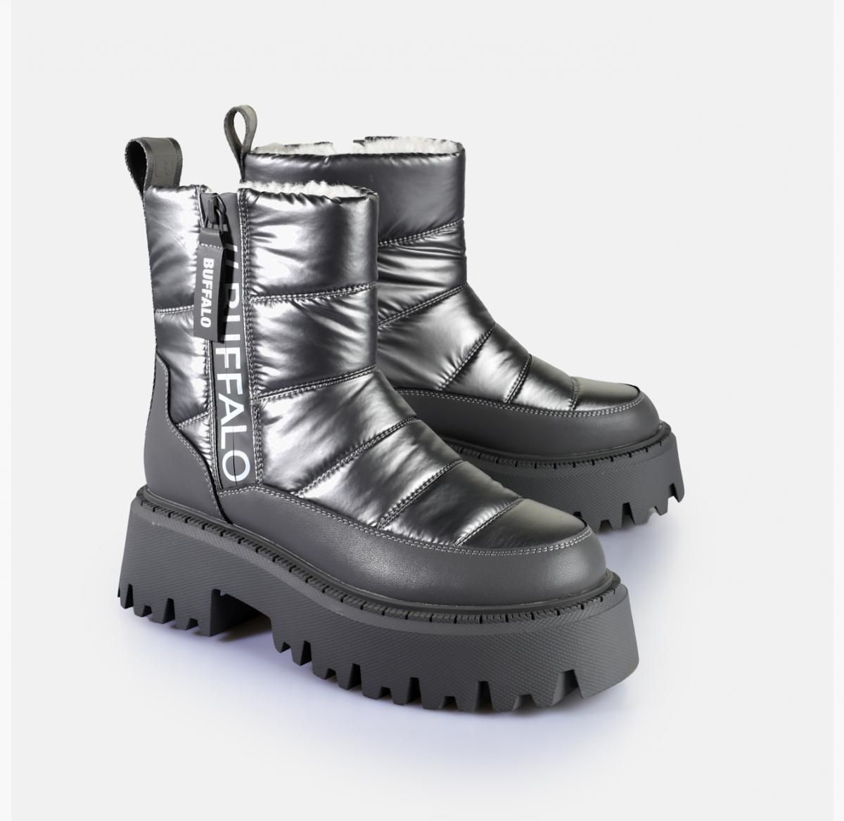 버팔로 지퍼 패딩 앵클부츠 Aspen Puffer Zip 02527344 GRAU/SILBER - 상세 이미지 3