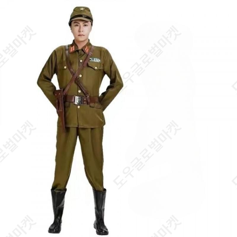 제복 할로윈의상 코스프레 빅사이즈 성인 공연 의상 일본군 대령 역할극 파티 성인용품 착용감 좋은 무대 연출 의상 세트 - 상세 이미지 2