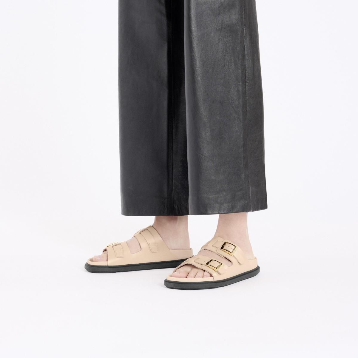 버켄스탁 프리미엄 내추럴레더 스트랩 샌들 1027773/1027796 NEW BEIGE - 상세 이미지 3