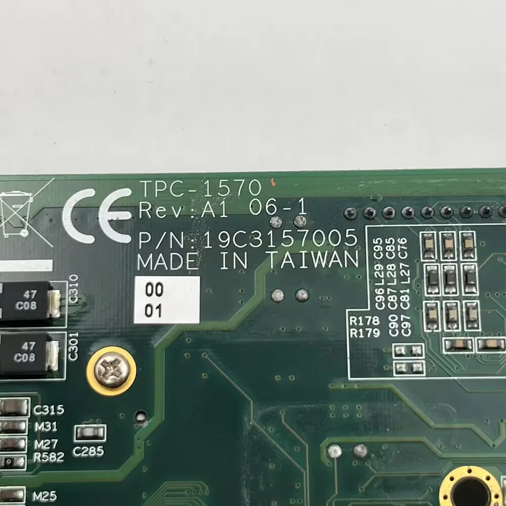 부품 19C 3157005 TPC-1570 Rev A1 어드밴텍 산업제어 마더보드용