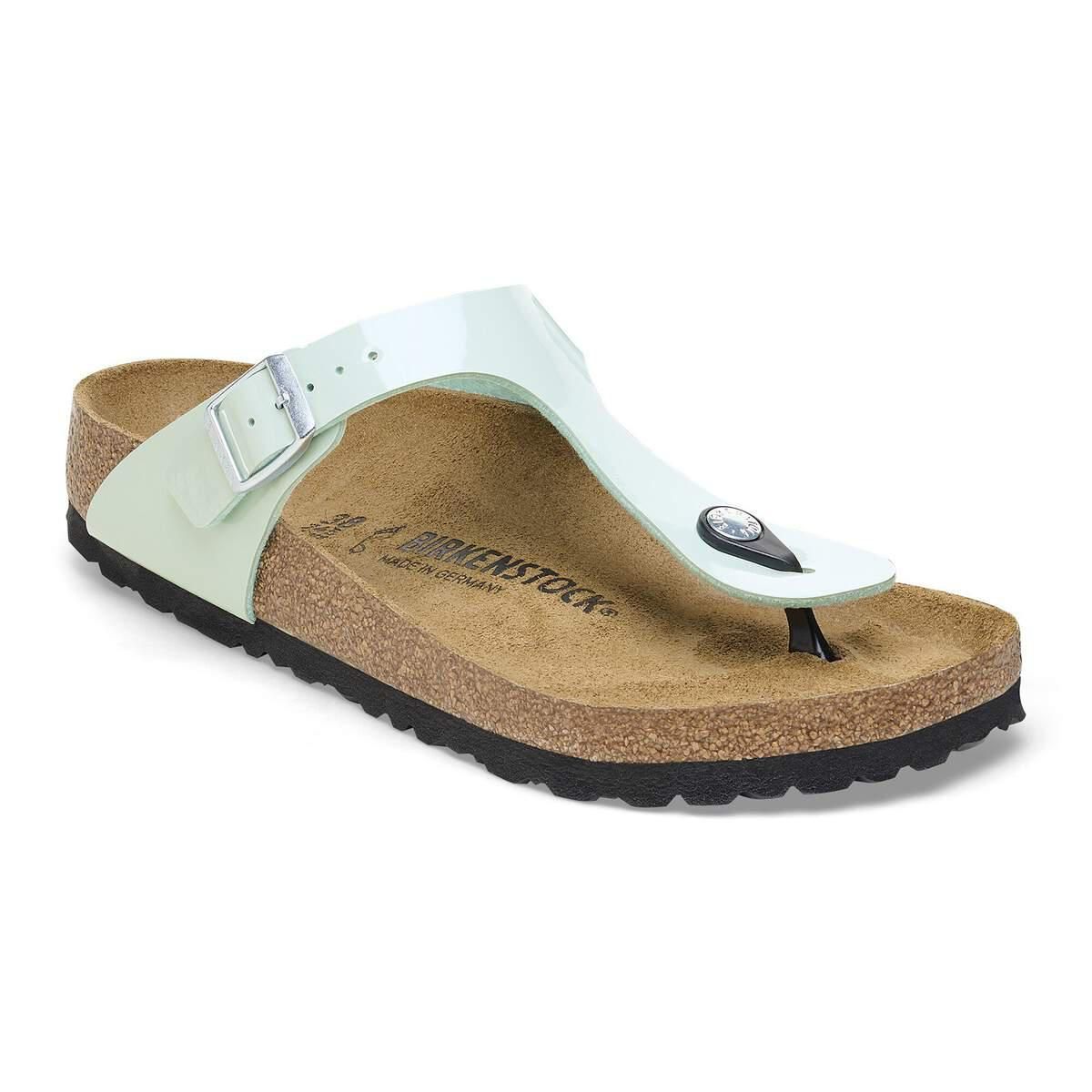 버켄스탁 스트랩 샌들 Gizeh BirkoFlor 페이턴트 1026956/1026964 PATENT SURF GREEN - 상세 이미지 2