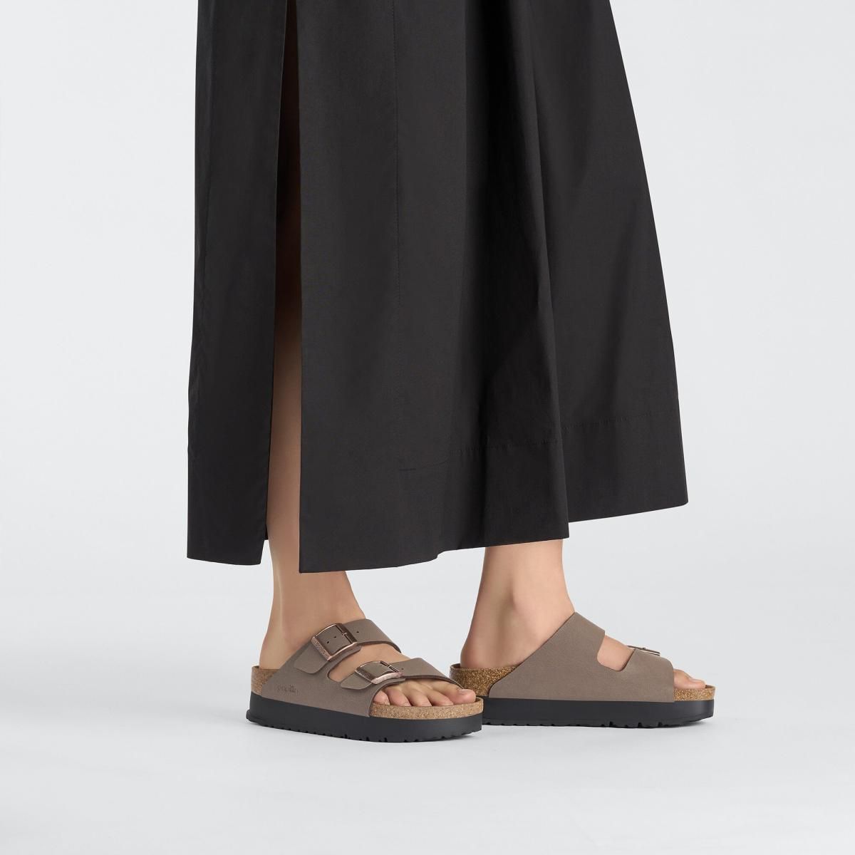 파필리오 플랫폼 비건 스트랩 샌들 Arizona PAP Flex BirkoFlor 1027417 MOCCA - 상세 이미지 3