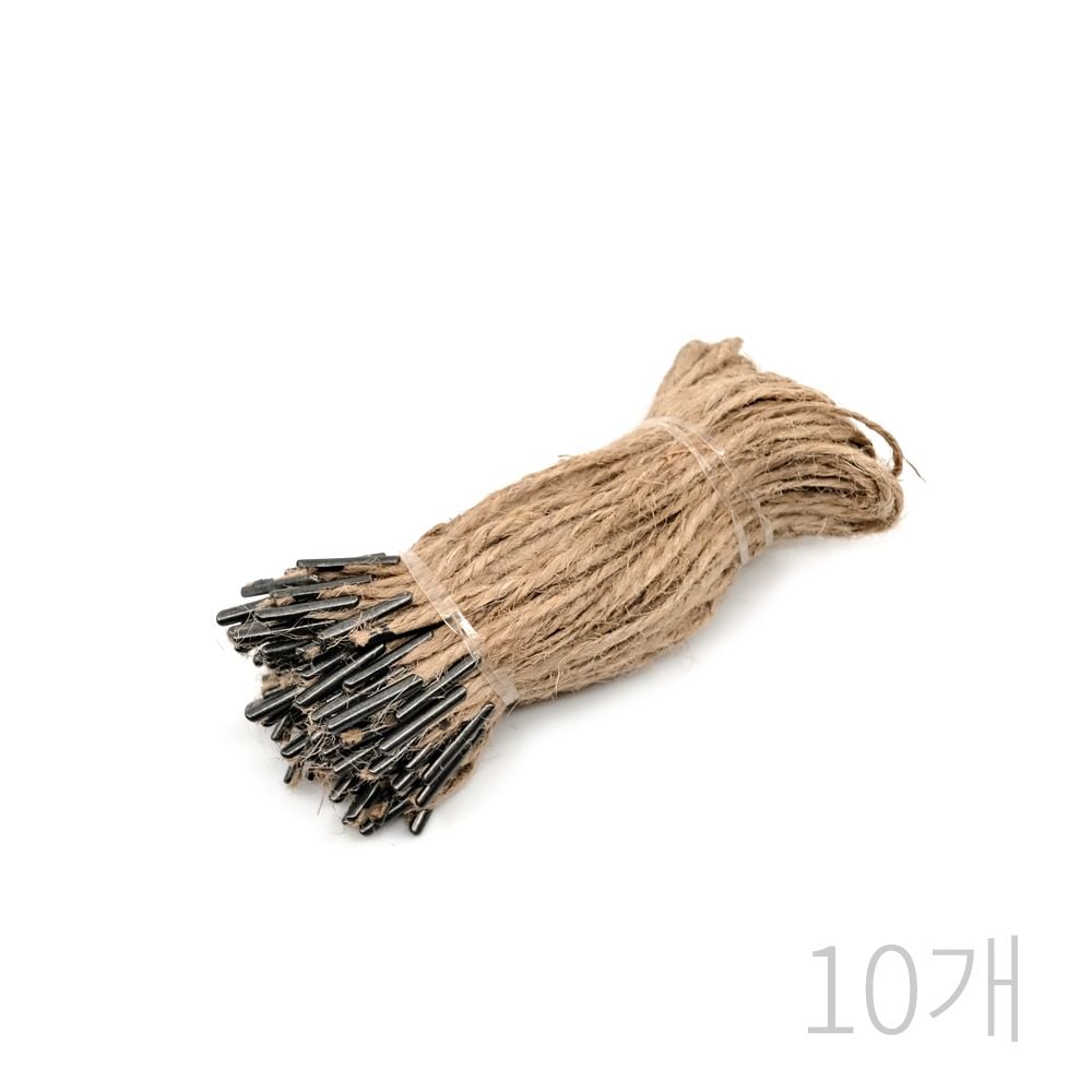 KP 무핀 마끈 실고리(약100개)10개 라벨 상표 택끈 - 상품 이미지