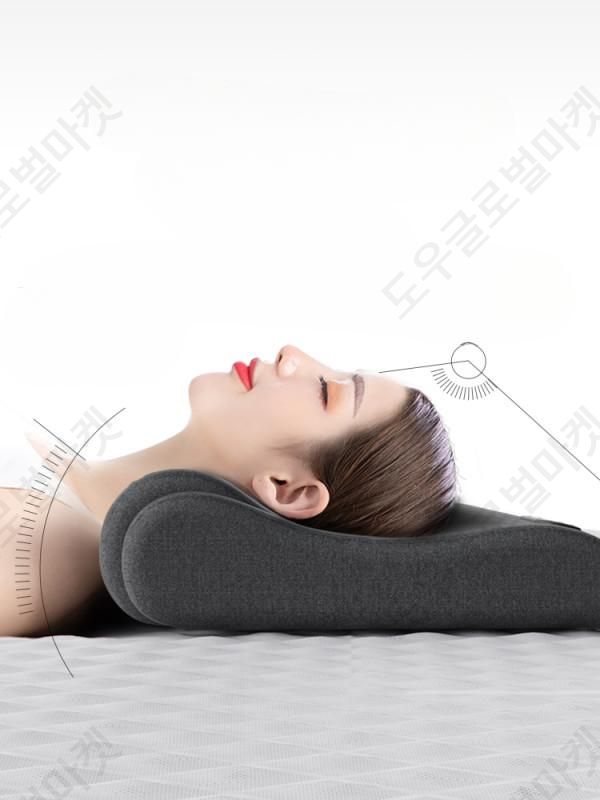 경추베게 목편한 경추목 베개 온열 전동 지압 마사지 - 상세 이미지 3