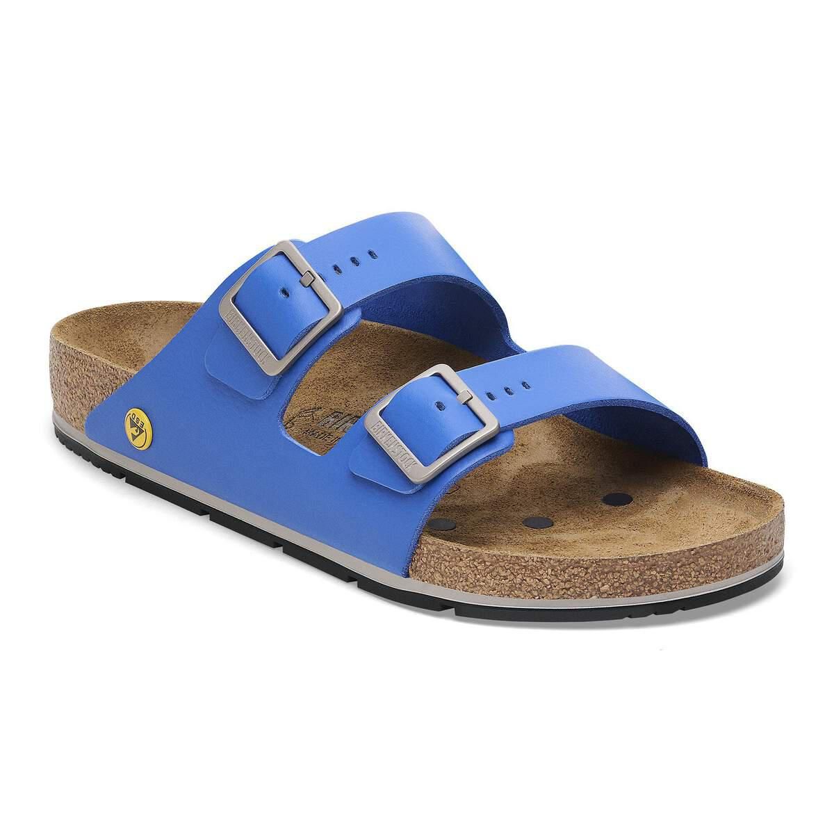 버켄스탁 애리조나 ESD 스트랩 샌들 내추럴 레더 코팅 1028961/1028962 ULTRA BLUE - 상세 이미지 2