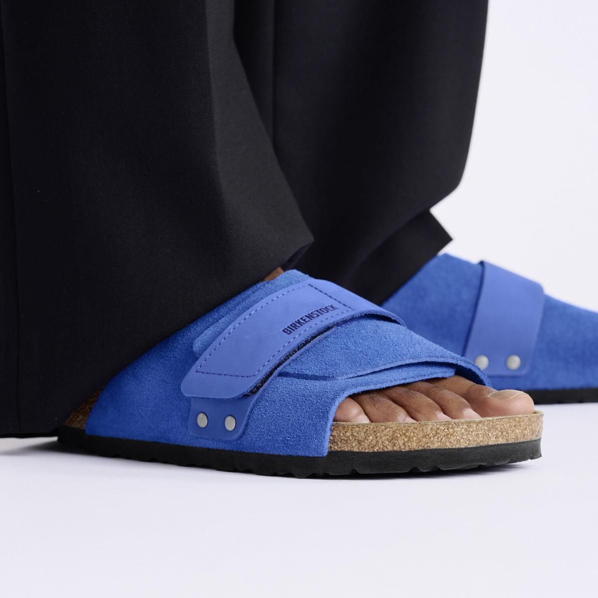 버켄스탁 컴포트 누벅 스웨이드 벨크로 스트랩 샌들 1029164/1029154 ULTRA BLUE - 상세 이미지 4