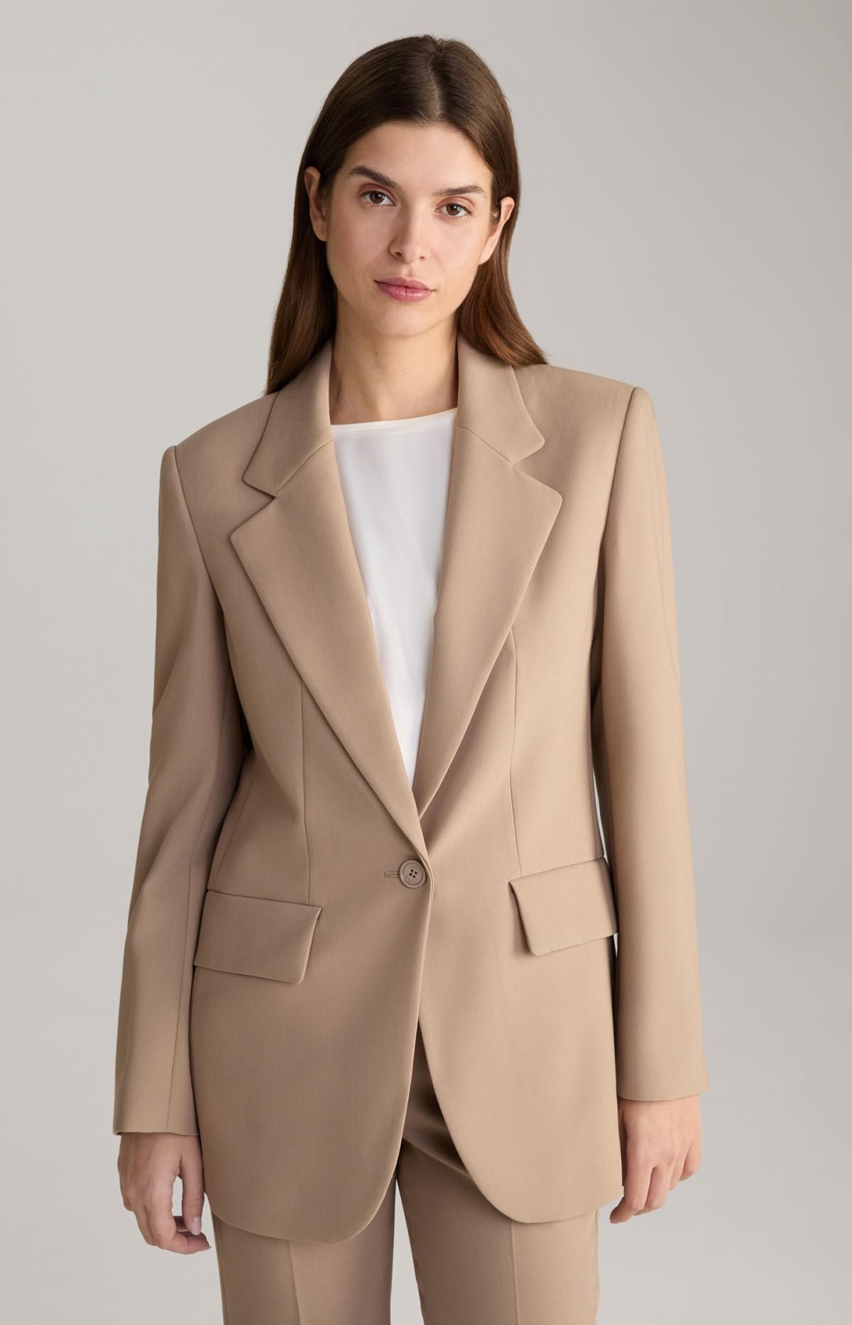 윱 테크니컬 롱 베이지 블레이저 30044821-10017927-252 BEIGE - 상세 이미지 2