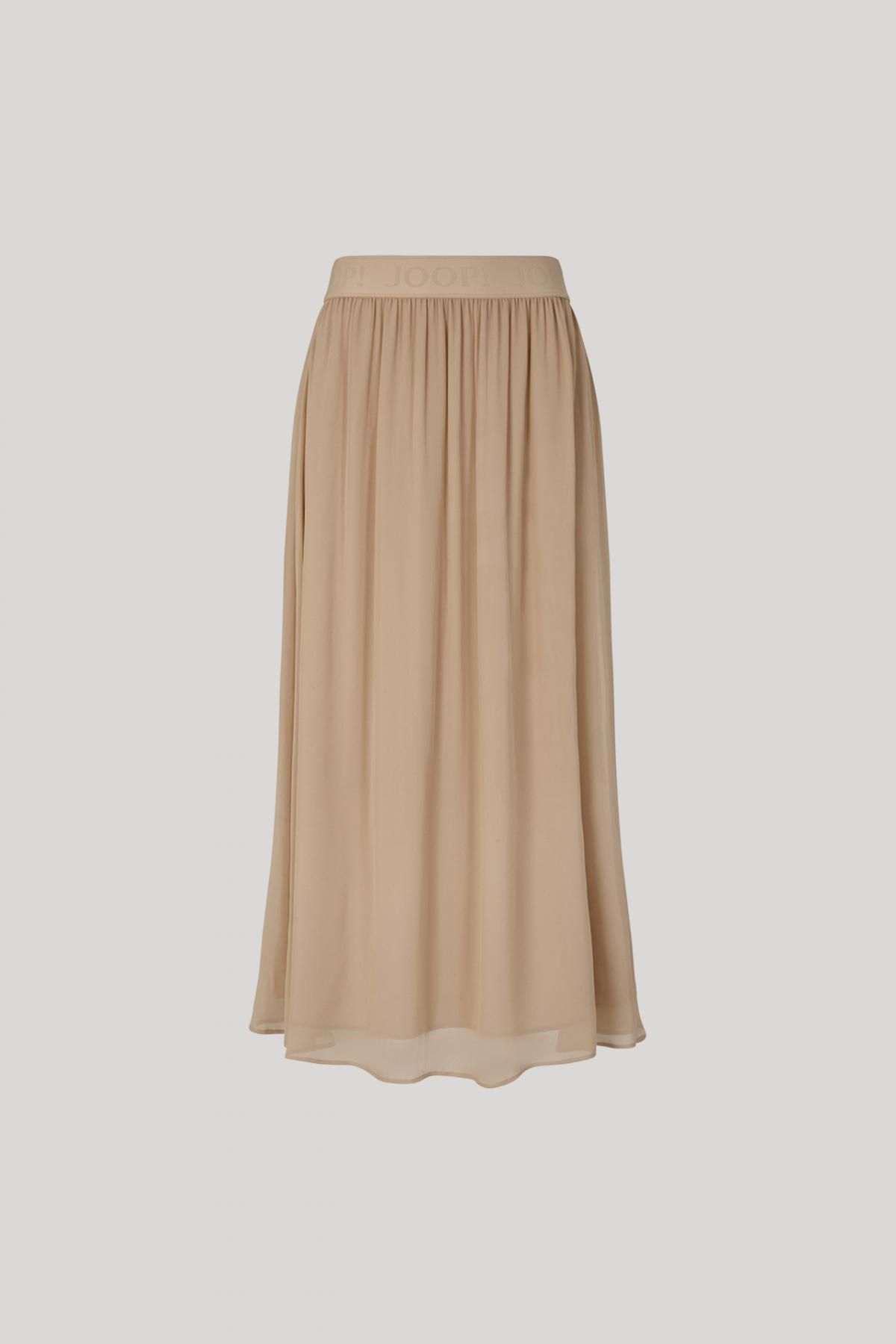 윱 플루이드 크레이프 미디 스커트 베이지 30047649-10019834-231 BEIGE - 상품 이미지