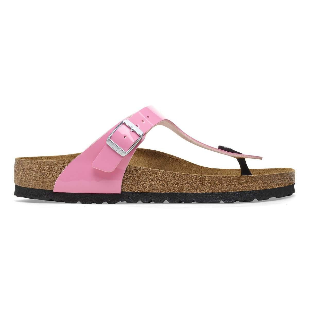버켄스탁 지제 버코 플로 페이턴트 캔디 핑크 블랙 1026937 PATENT CANDY PINK/BLACK - 상품 이미지