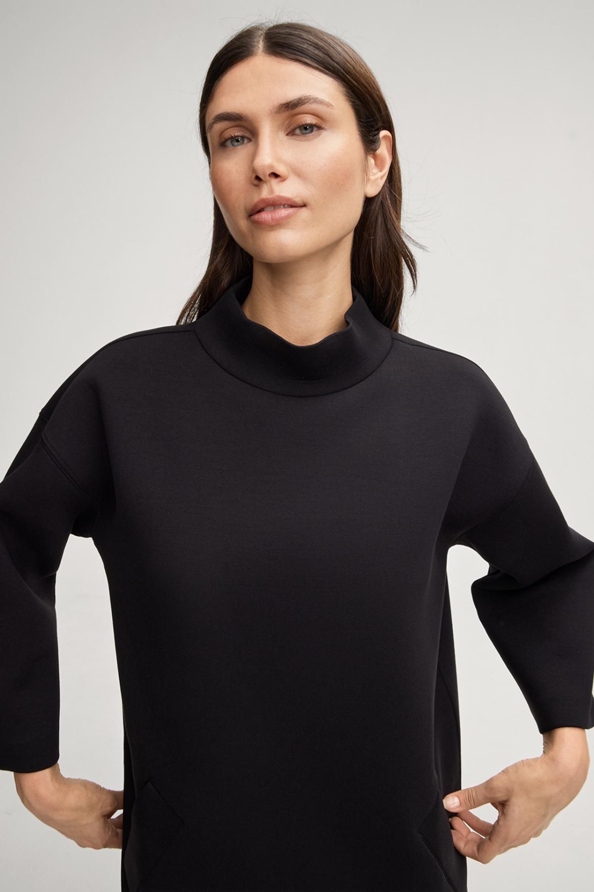 윱 미니멀 블랙 하이넥 미니 원피스 30048406-10016485-001 ONE COLOR - 상세 이미지 5