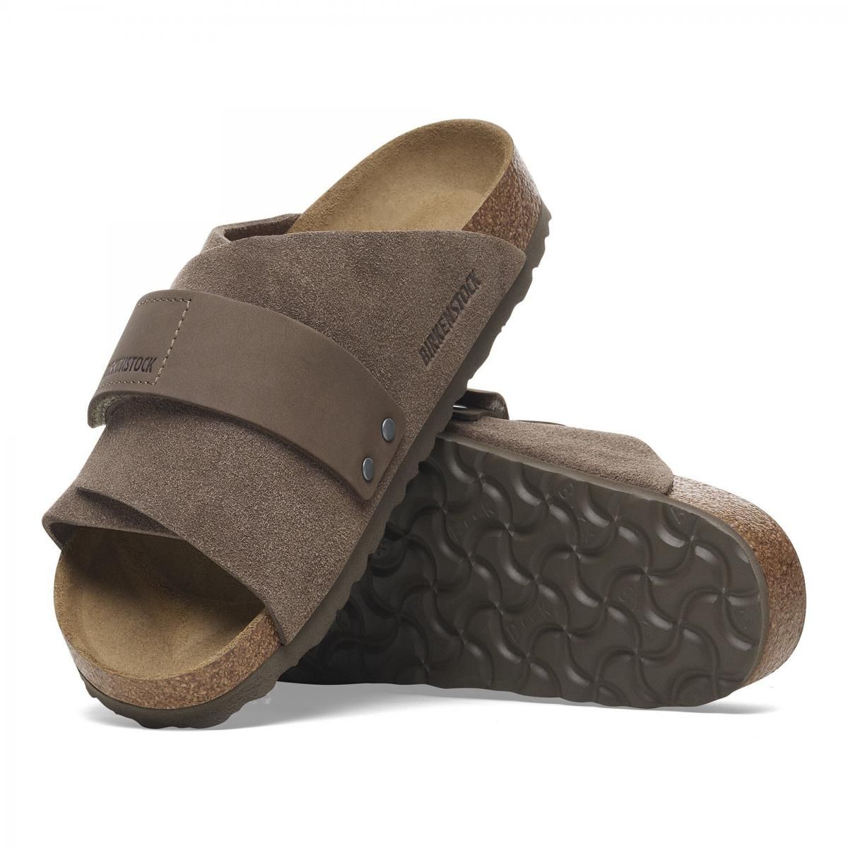 버켄스탁 컴포트 누벅레더 벨크로 스트랩 샌들 1029137/1029138 CONCRETE GRAY - 상세 이미지 5