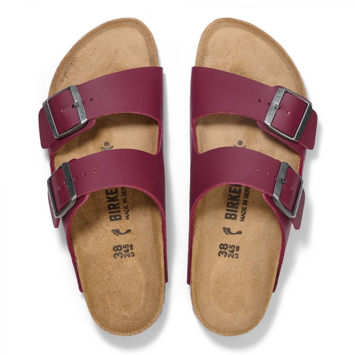 버켄스탁 클래식 버건디 스트랩 샌들 Arizona BirkoFlor 1030845/1030818 ZINFANDEL - 상세 이미지 4