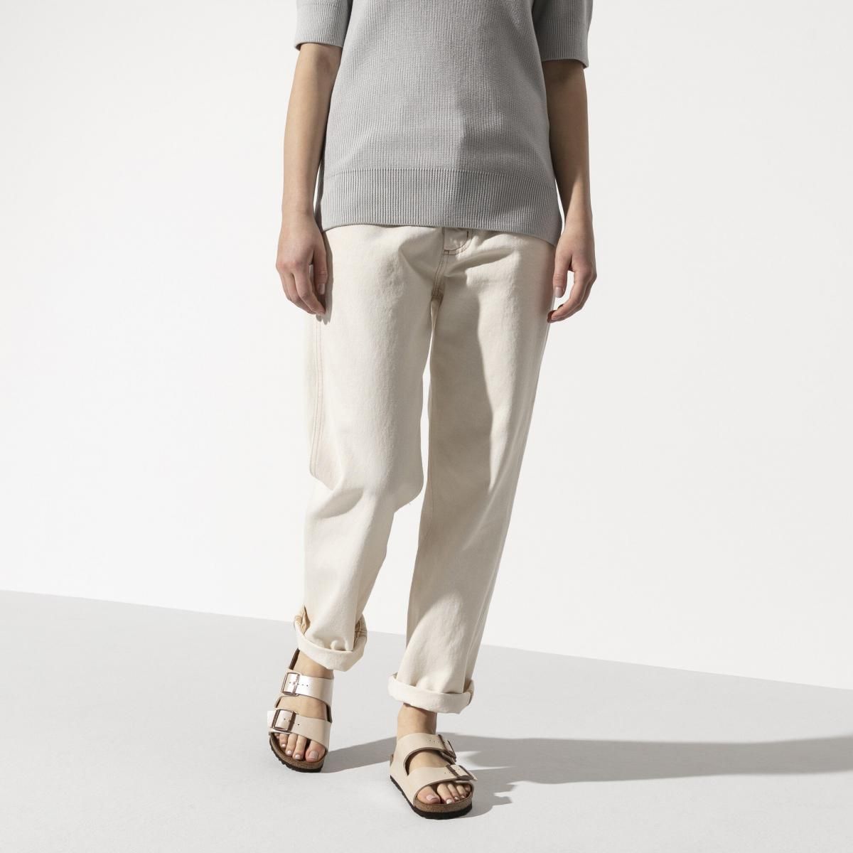 버켄스탁 글로시 스트랩 샌들 Arizona BirkoFlor 1009920/1009921 GRACEFUL PEARL WHITE - 상세 이미지 3