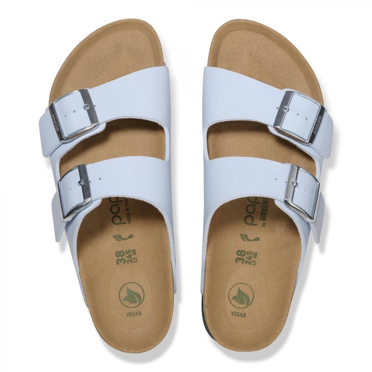 파필리오 플랫폼 비건 버클 스트랩 샌들 Arizona PAP Flex BirkoFlor 1030415 BABY BLUE - 상세 이미지 4