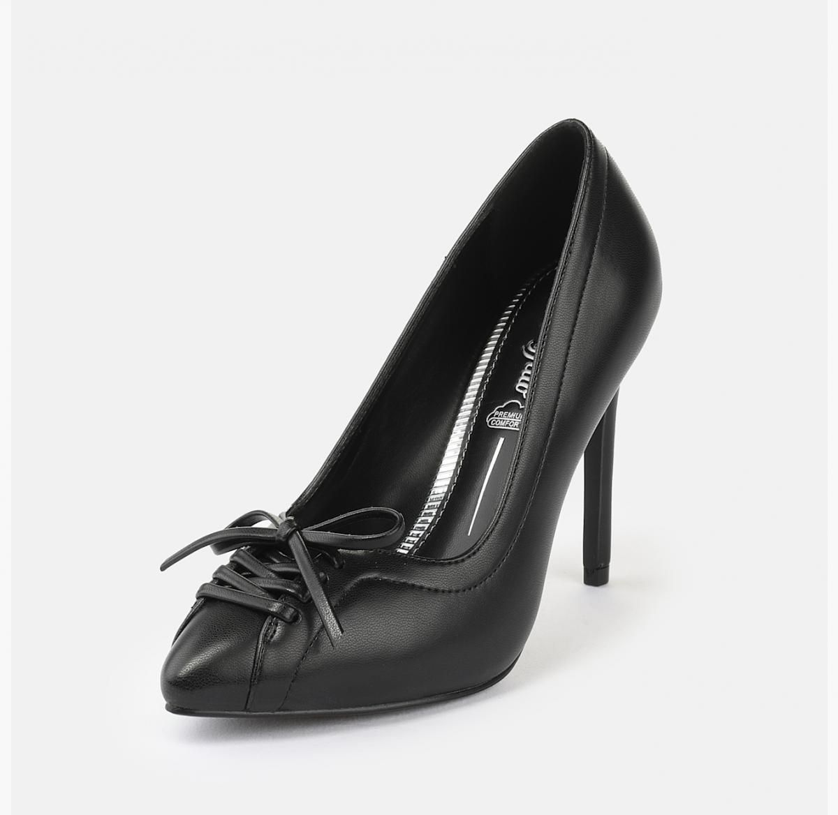 버팔로 블랙 리본 하이힐 줄리엣 펌프스 02525743 SCHWARZ - 상세 이미지 2
