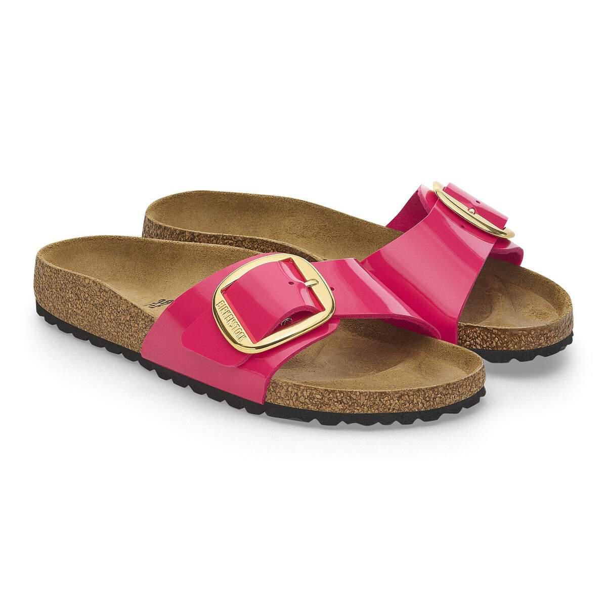 버켄스탁 빅버클 BirkoFlor 페이턴트 슬라이드 샌들 1027842/1027854 PATENT FUCHSIA FUSION - 상세 이미지 5