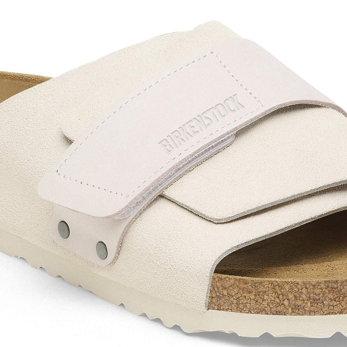 버켄스탁 프리미엄 누벅레더 교토 슬라이드 샌들 1024535/1024526 ANTIQUE WHITE - 상세 이미지 5