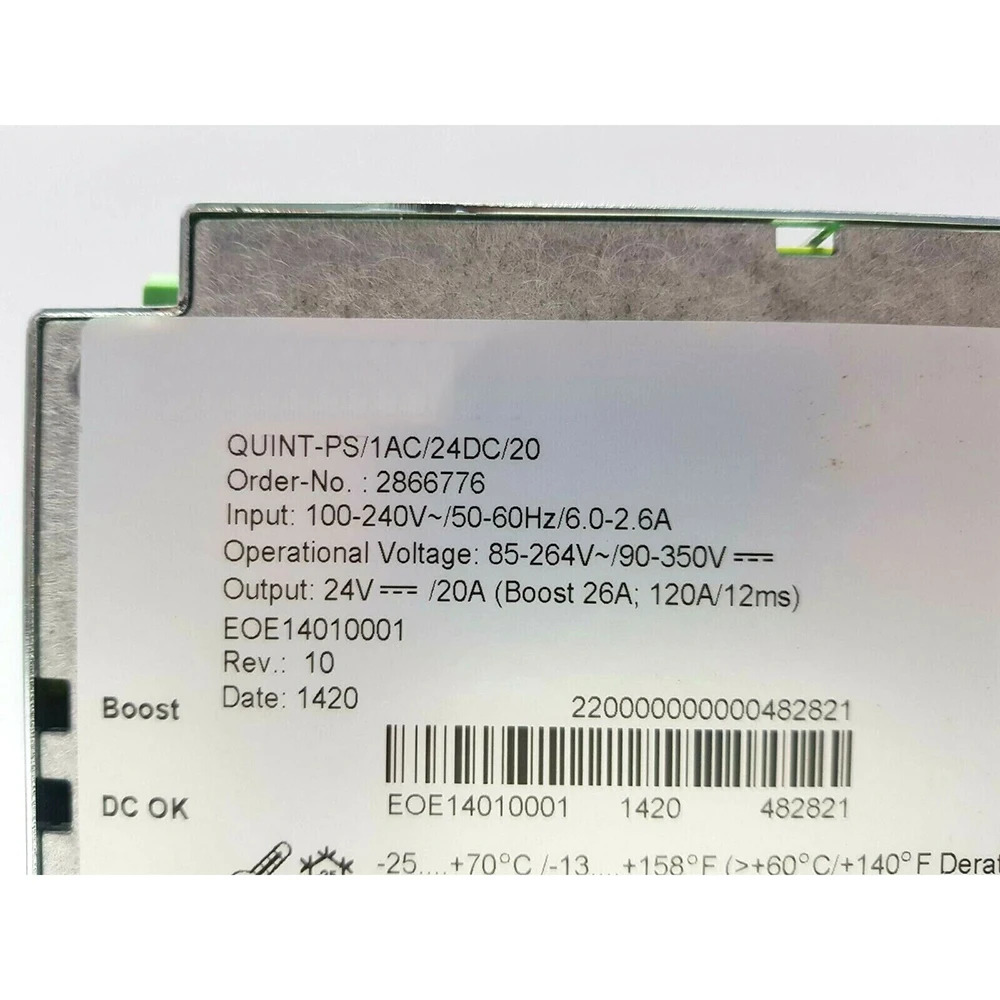 Phoenix QUINT-PS/1AC/24DC/20 24V/20A 스위칭 전원공급장치2866776