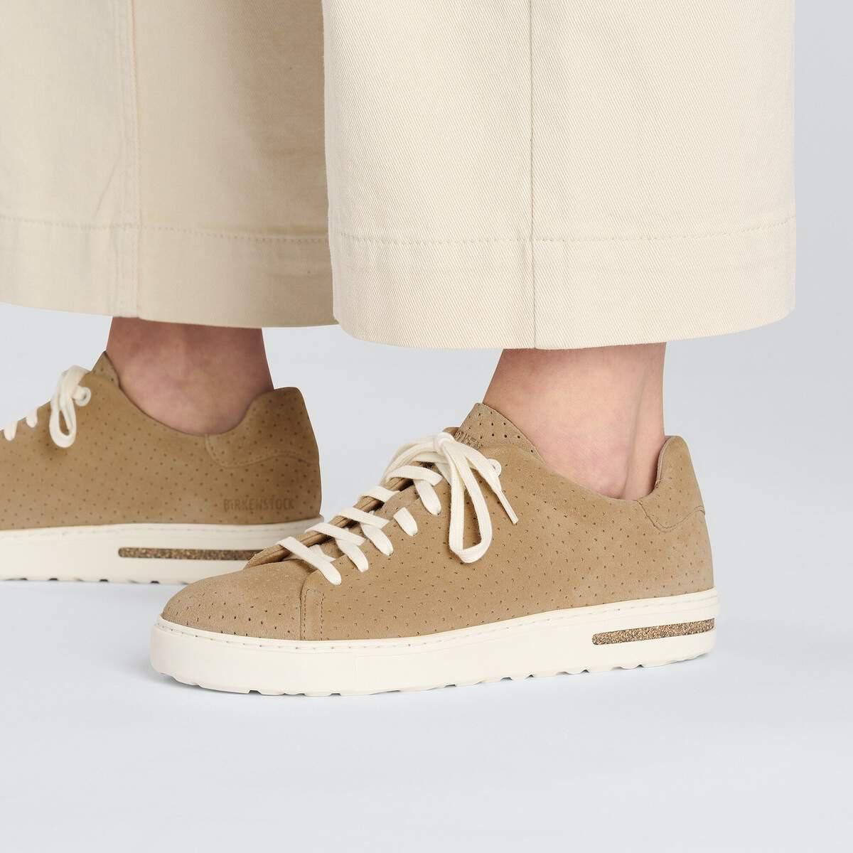 버켄스탁 베이직 스웨이드 레더 로우탑 스니커즈 1027277/1027308 NEW BEIGE - 상세 이미지 4
