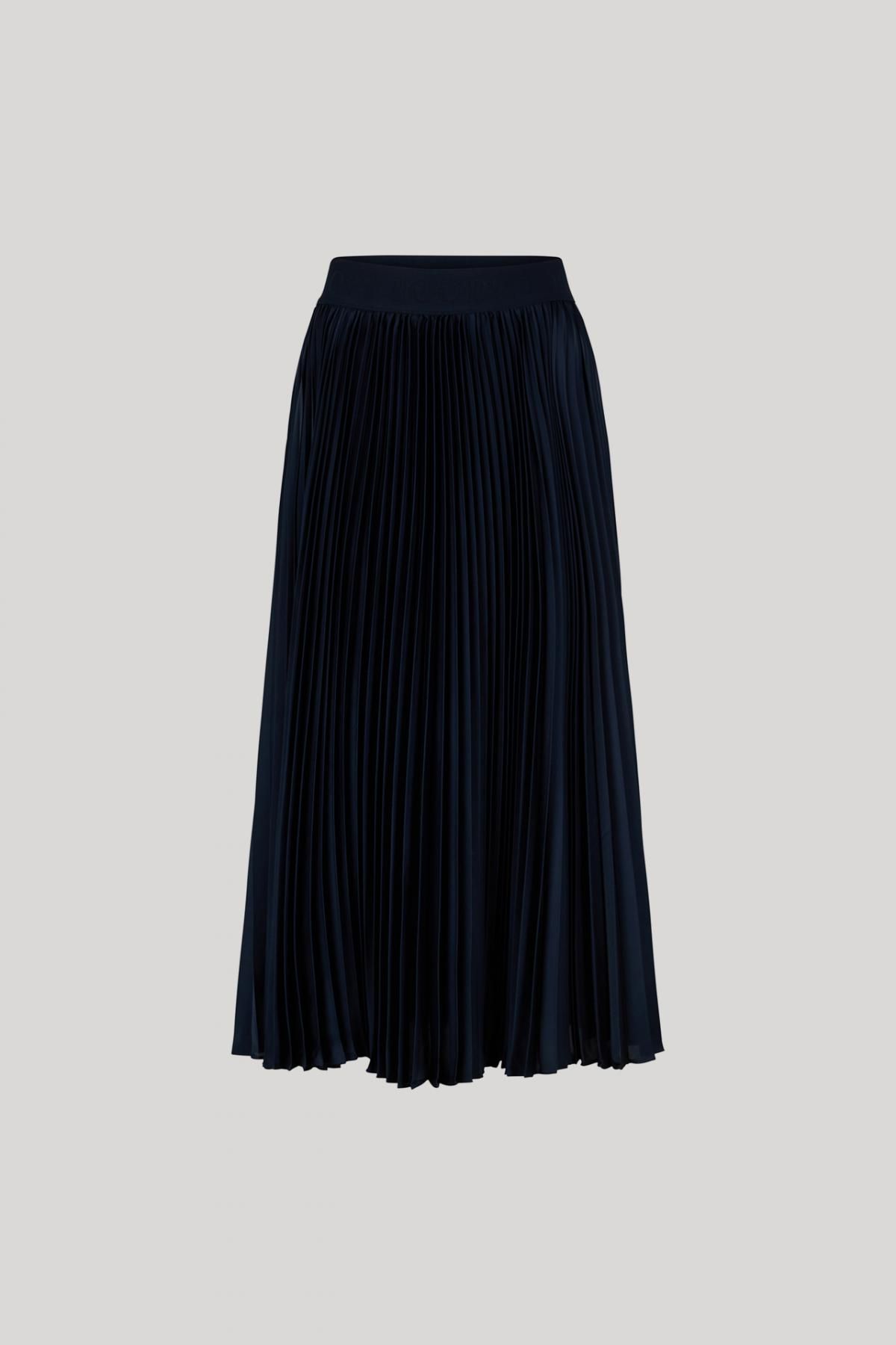 윱 플리츠 네이비 미디 스커트 Salma 30046656-10019211-405 NAVY - 상품 이미지