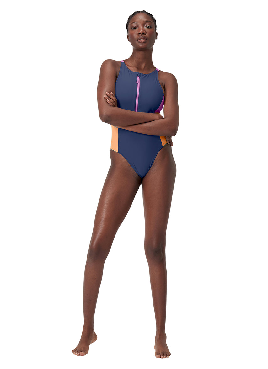 스피도 Colorblock Zip Front One Piece - 상세 이미지 4