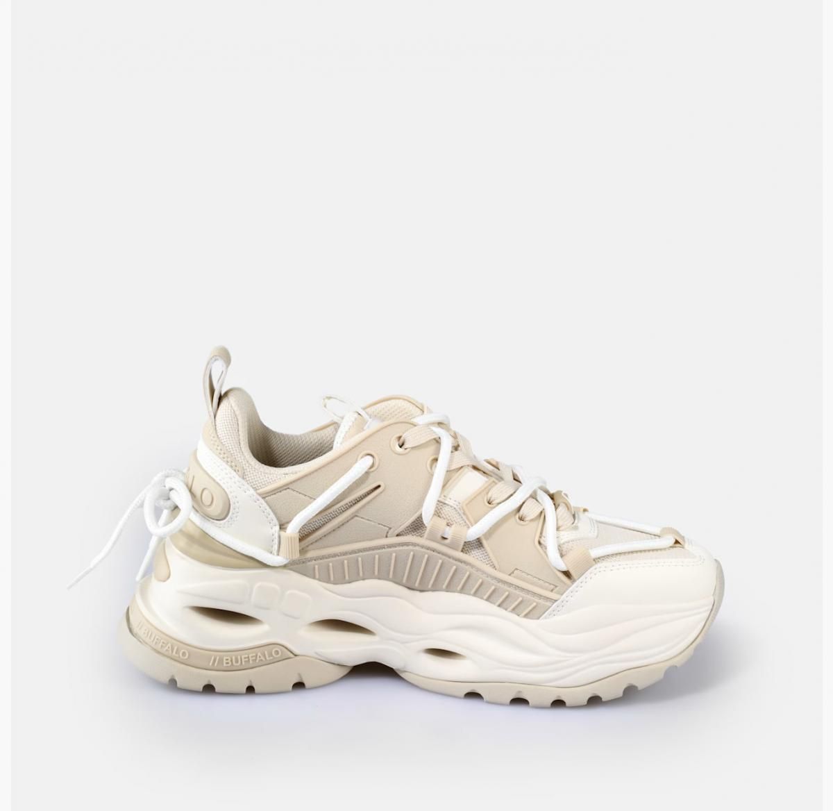버팔로 청키 플랫폼 베이지 트리플렛 레이스 스니커즈 02475087 BEIGE - 상세 이미지 4
