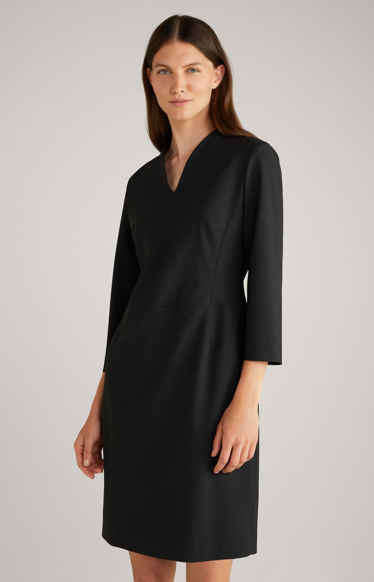 윱 울블렌드 블랙 A라인 원피스 30038429-10010448-001 SCHWARZ - 상세 이미지 2