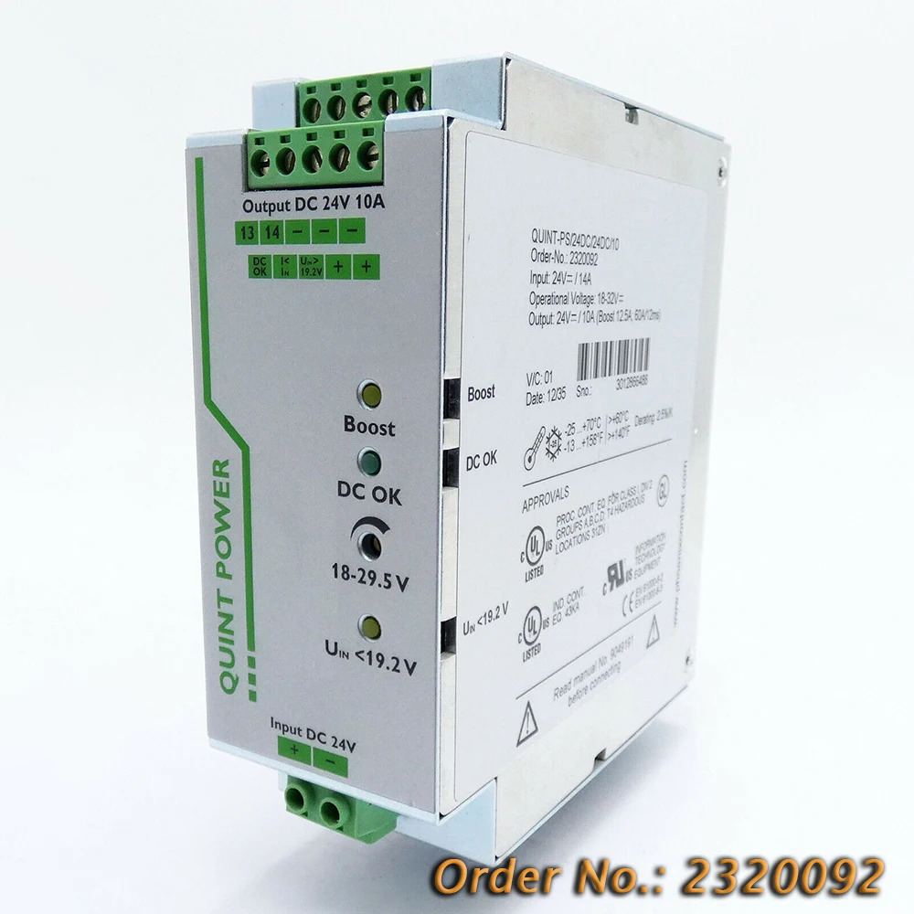 산업제어 신 2320092 Phoenix QUINT POWER DC/DC 컨버터 24VDC/10AQUINT-PS/24DC/24DC/10