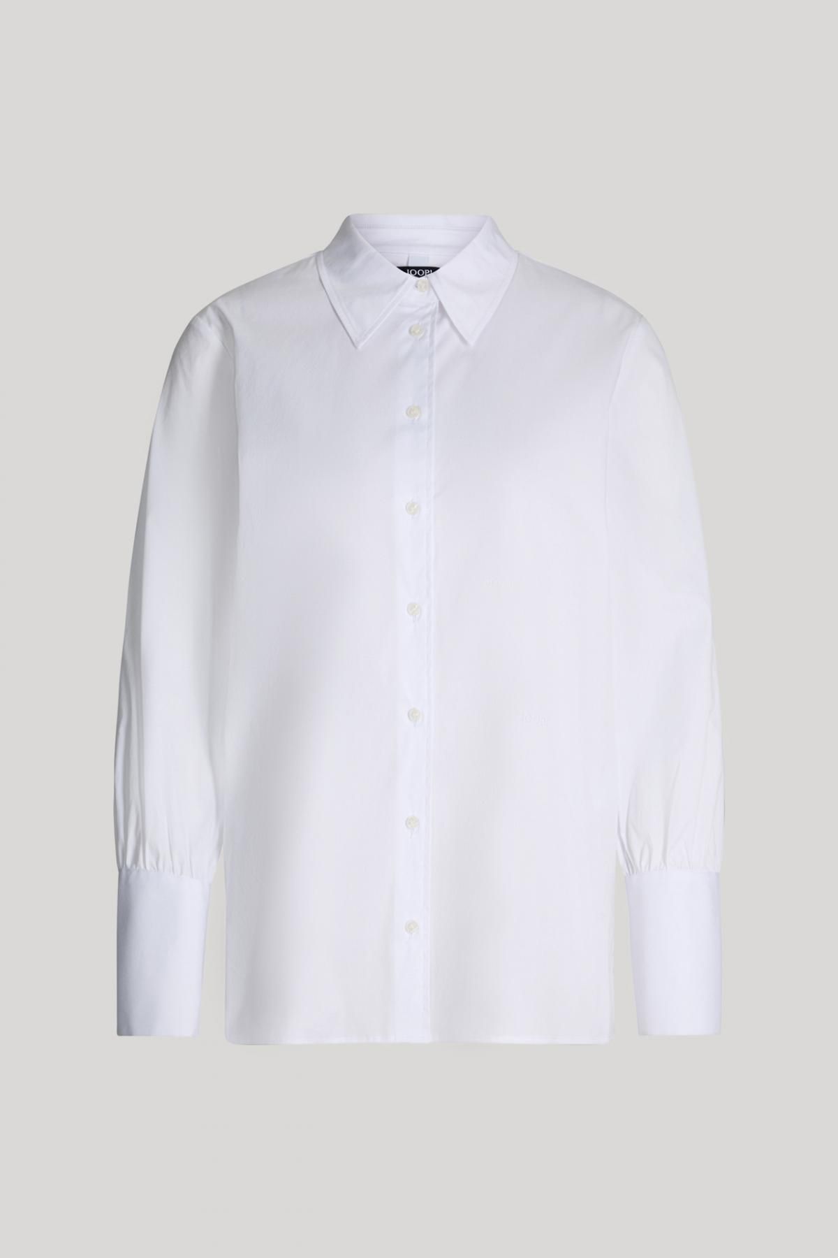 윱 베이직 레귤러핏 클래식 화이트 블라우스 30048893-10018868-100 ONE COLOR - 메인 이미지
