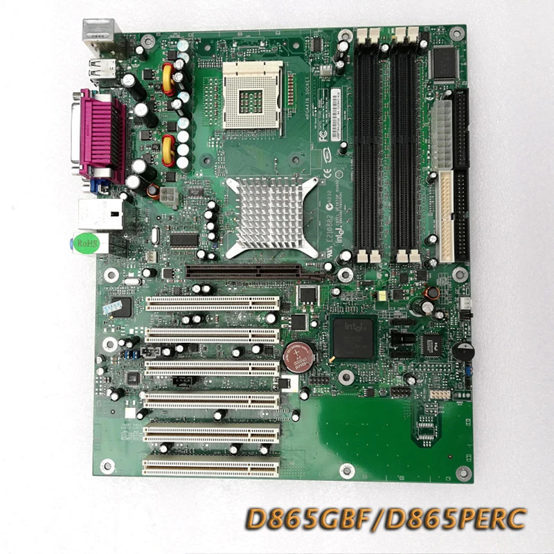D865GBF D865PERC E산업제어 보드 마더보드 210882 865G 6xPCI 통합 그래픽 사운드 카드