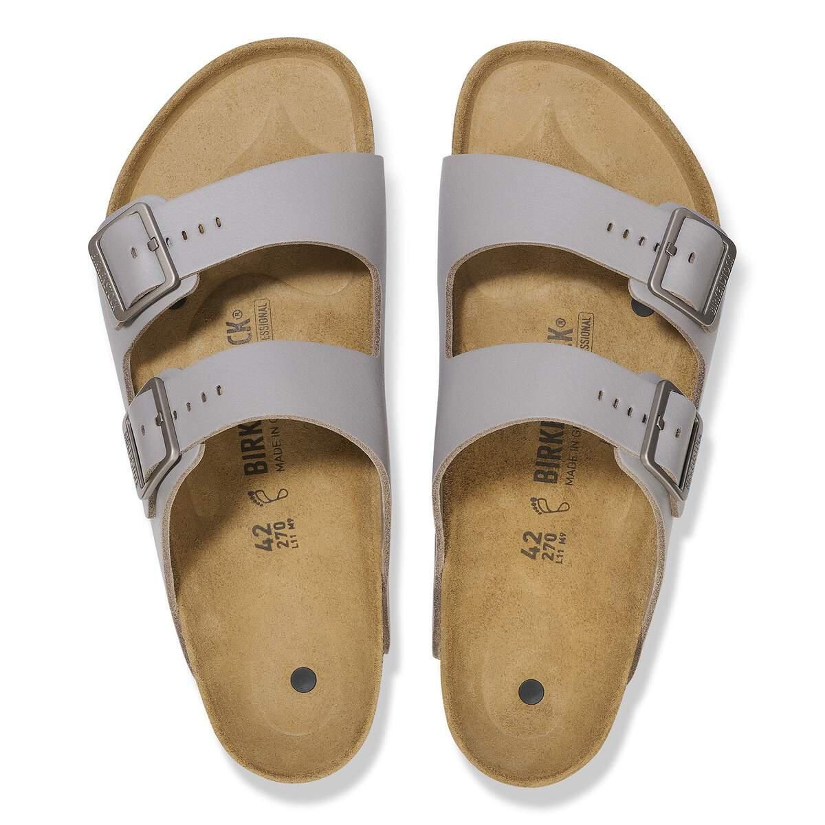 버켄스탁 내추럴 레더 코팅 스트랩 샌들 아리조나 ESD 1028950/1028970 GUNMETAL - 상세 이미지 3