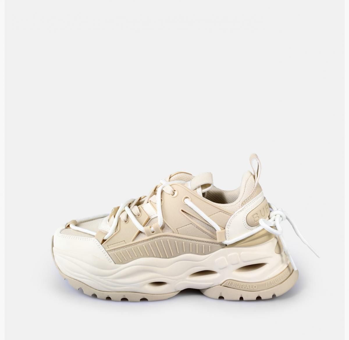 버팔로 청키 플랫폼 베이지 트리플렛 레이스 스니커즈 02475087 BEIGE - 상품 이미지