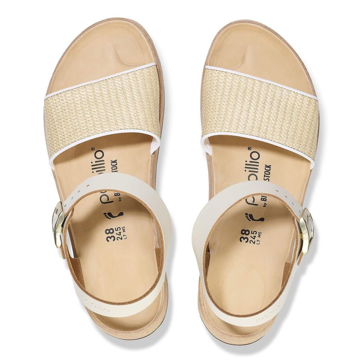 파필리오 글렌다 라피아 천연가죽 스트랩 샌들 1026921 NATURAL/WHITE - 상세 이미지 3