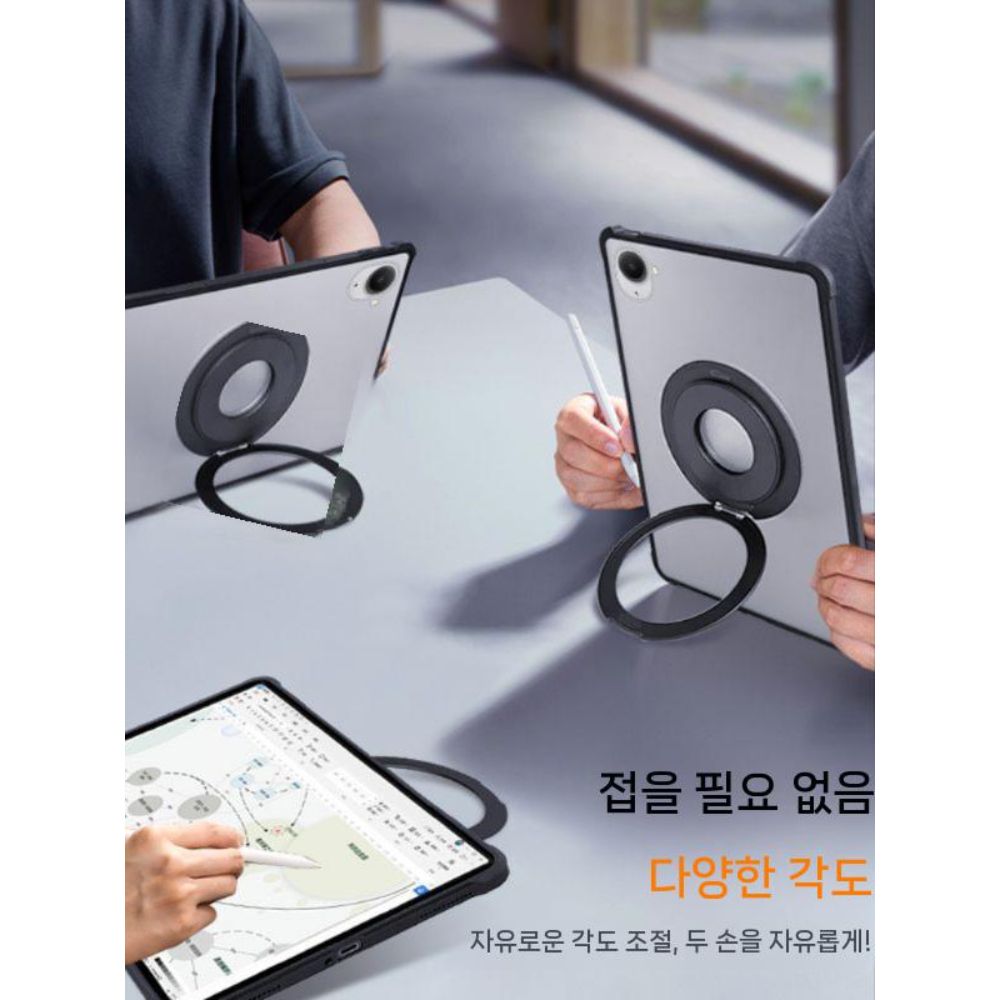 샤오미 레드미 K 패드 케이스 회전 마그네틱 거치대 펜슬롯 반투명 아크릴 커버 이미지 6