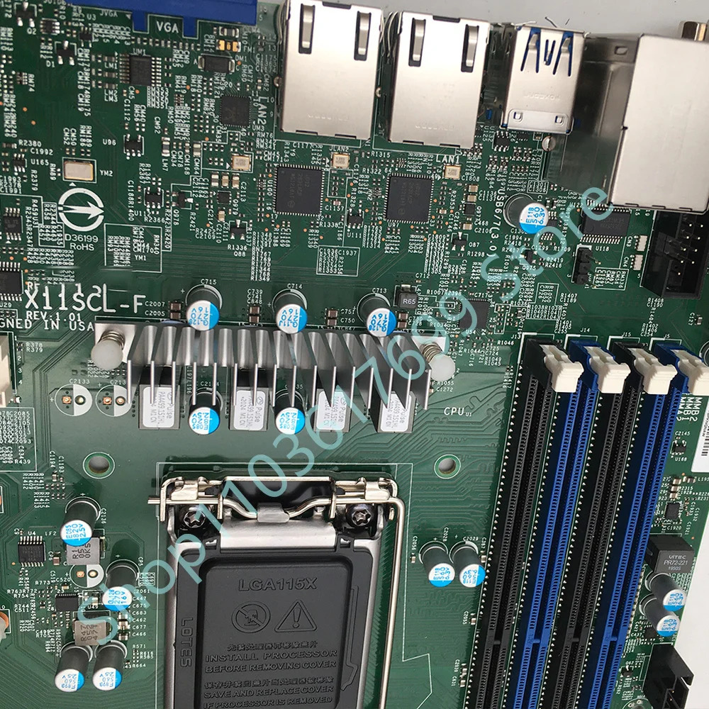 Supermicro 단일 채널 C242 칩 LGA 1151 X11SCL-F서버 마더보드