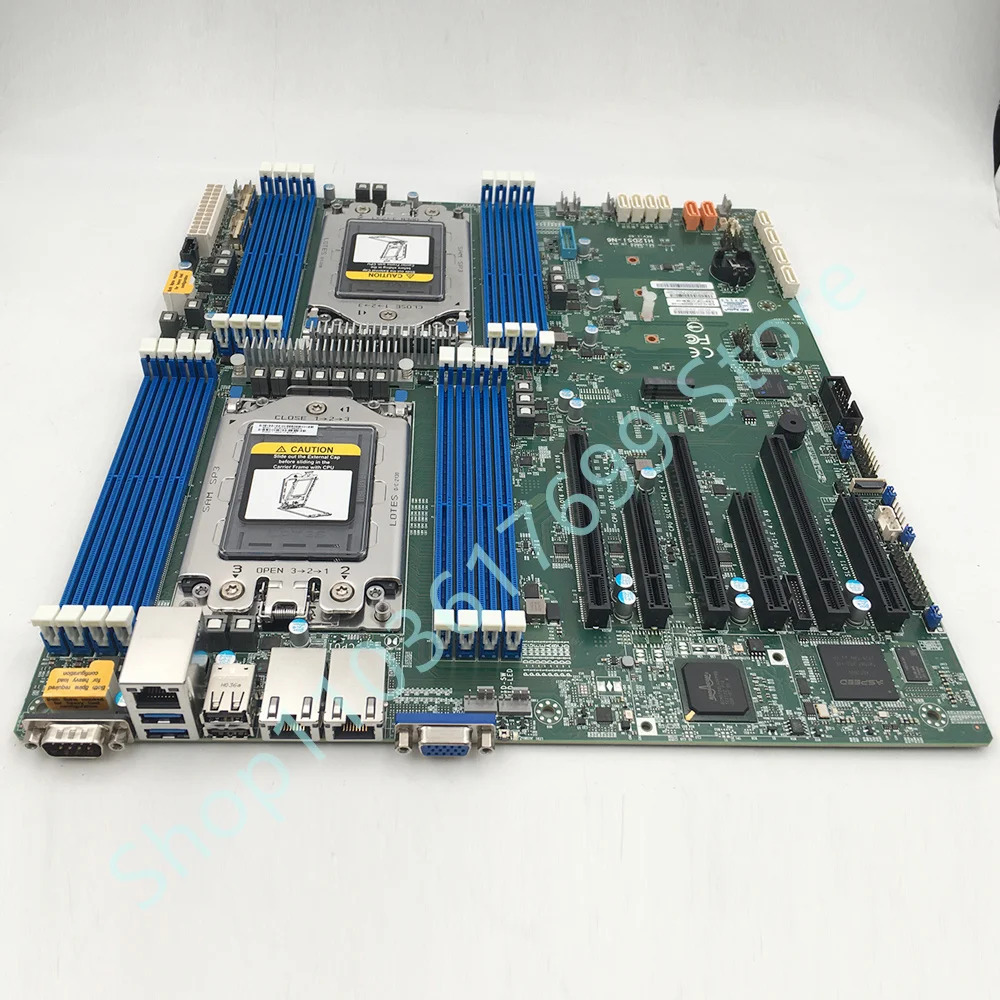 Supermicro 서버 마더보드H12DSi-N6 듀얼 EPYC 7003/7002 시리즈 프로세서 기가비트 LAN 포트 전IPMI