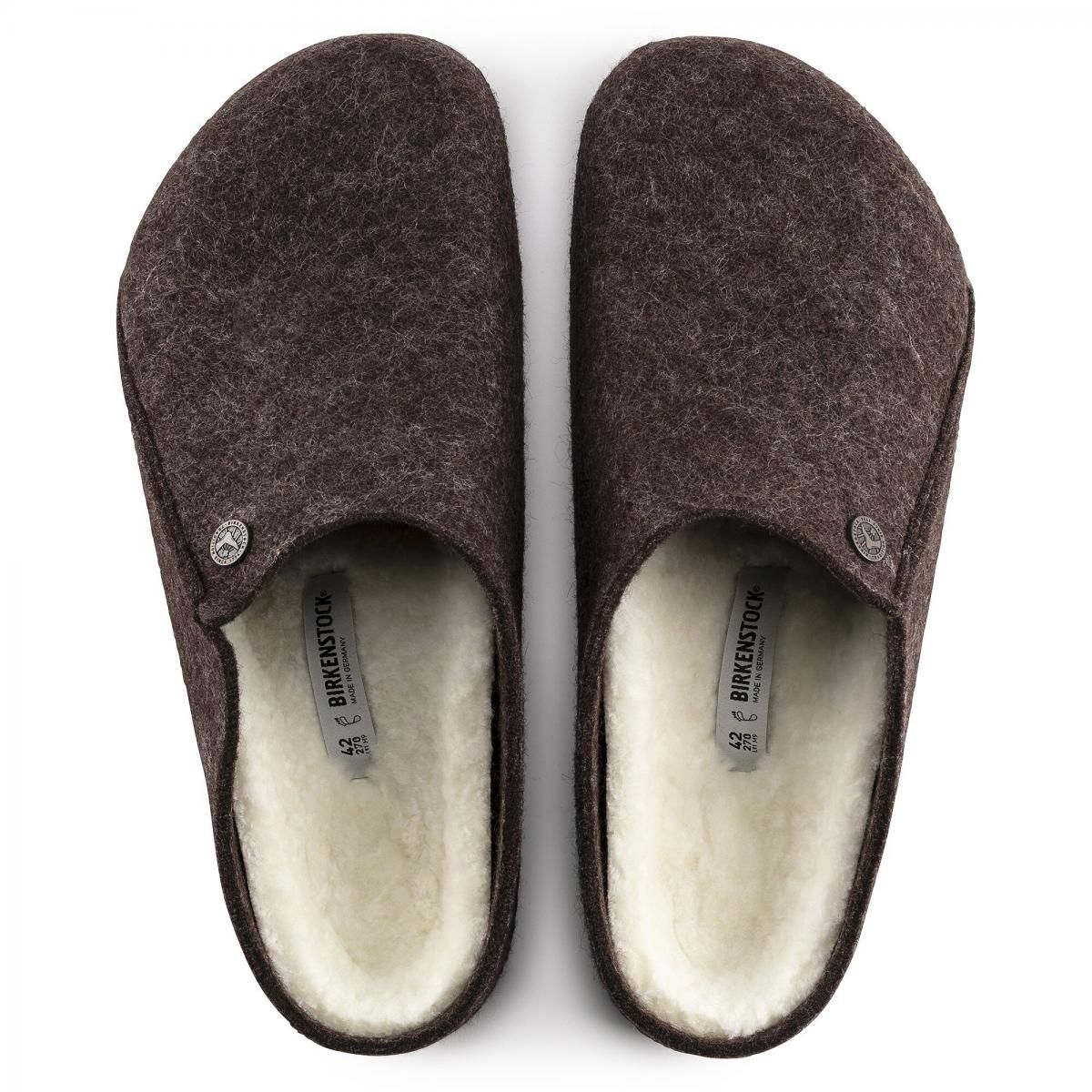 버켄스탁 프리미엄 퍼 쿠션 슬리퍼 Zermatt Shearling Felt 1016570/1016571 MOCHA - 상세 이미지 5