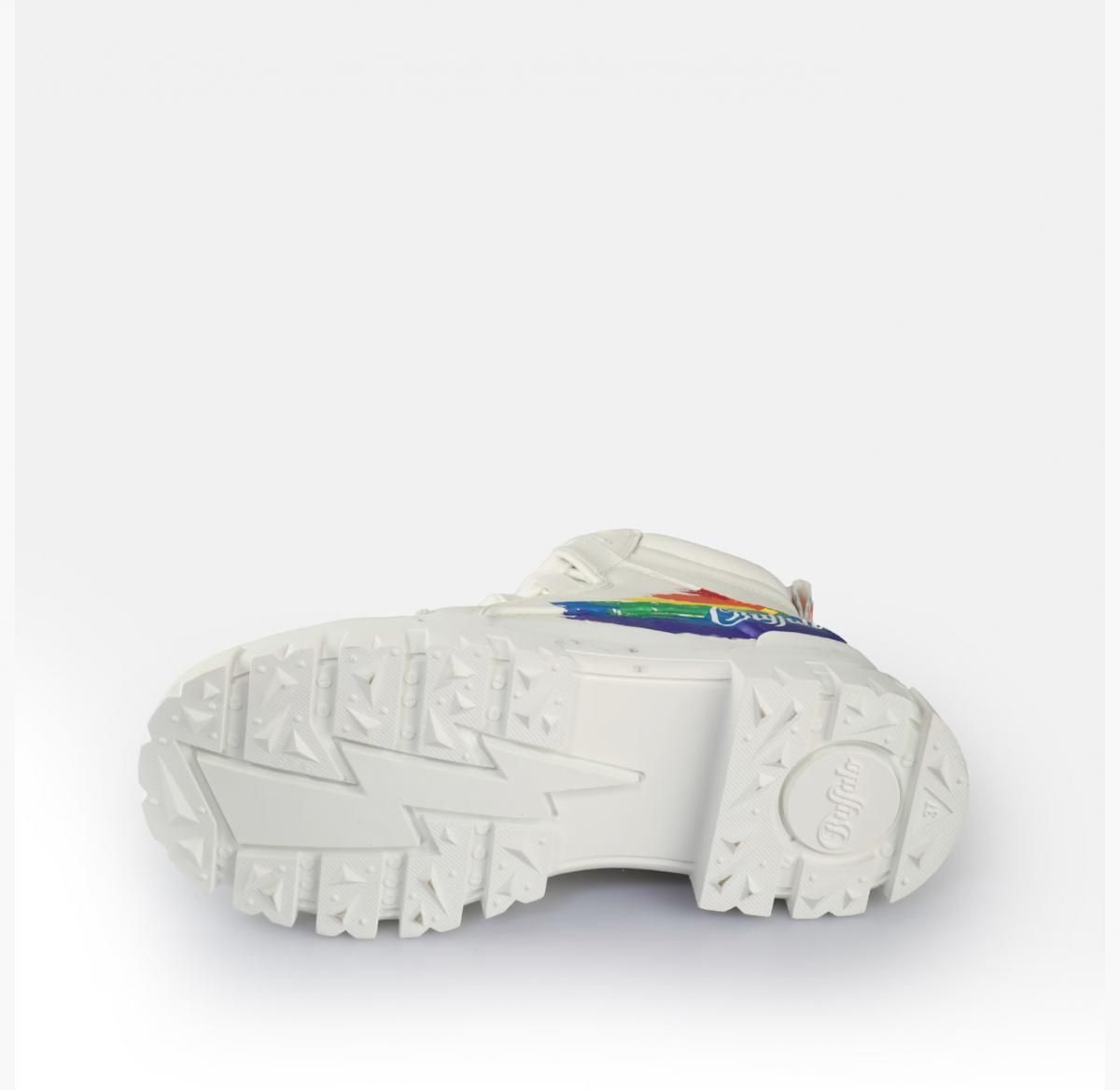 버팔로 플랫폼 앵클부츠 레인보우 Aspha NC MID BS 02386142 WEISS/MULTICOLOR 이미지 6