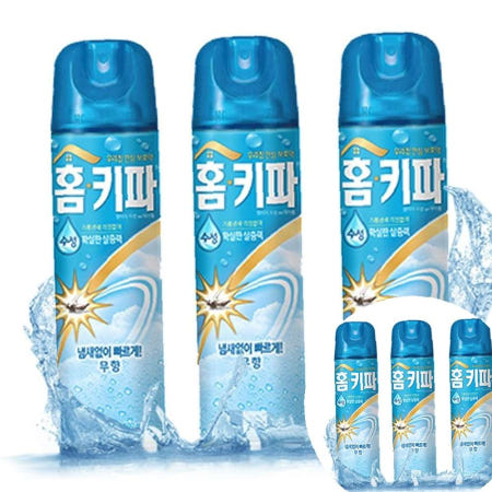 헨켈홈케어코리아 홈키파 수성 모기향 무향 모기에어졸 3개
