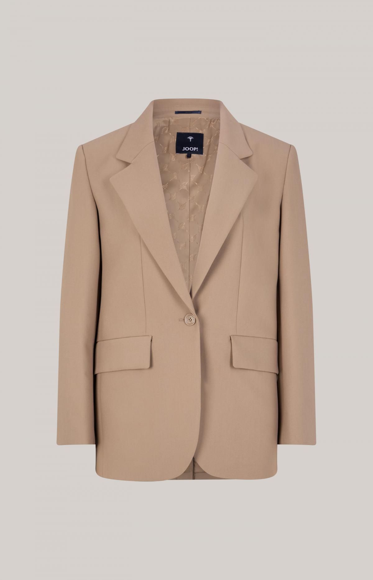 윱 테크니컬 롱 베이지 블레이저 30044821-10017927-252 BEIGE - 메인 이미지