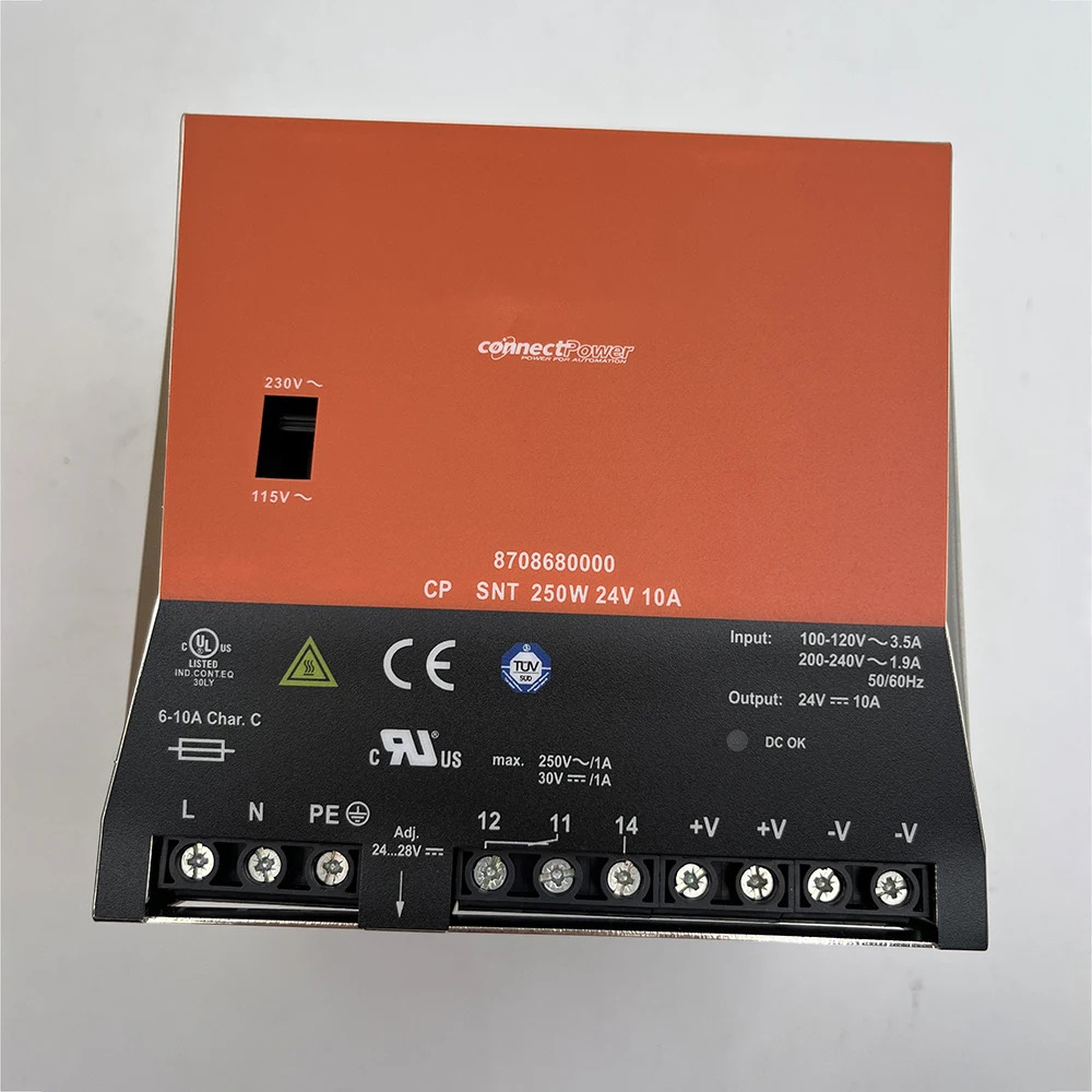 8708680000 Weidmuller CP SNT 250W 24V 10A스위칭 전원공급장치