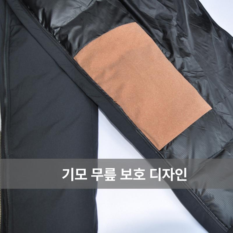 남여 겨울작업복바지 지퍼 퀵 릴리스 스포츠 오토바이 라이딩 탈부착 남성용 양면 오픈 블랙 155 S 이미지 6